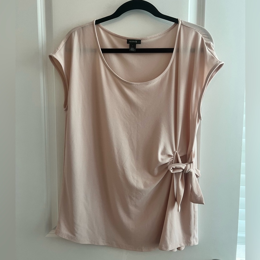 Halogen L light pink blouse